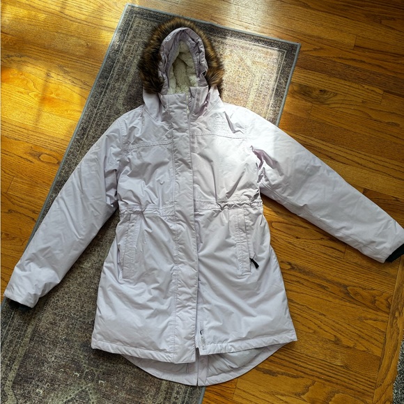 Girl’s Lilac North Face Parka - Picture 1 of 5